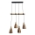 Suspension filaire 4xE27/60W/230V cuivre