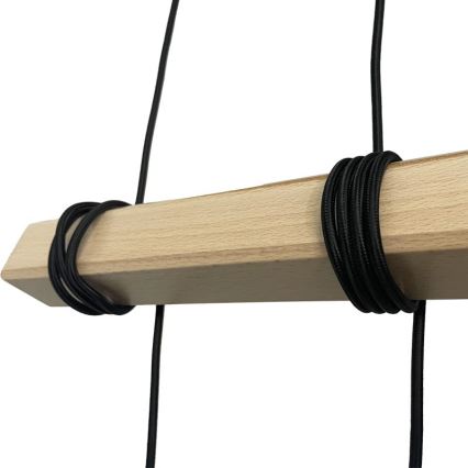 Suspension filaire 4xE27/60W/230V cuivre