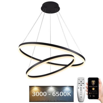 Suspension filaire à intensité variable LED/100W/230V 3000-6500K d. 80 cm + Télécommande