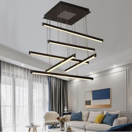 Suspension filaire à intensité variable LED/100W/230V 3000-6500K + télécommande