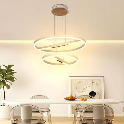 Suspension filaire à intensité variable LED/100W/230V 3000-6500K d. 60 cm + Télécommande