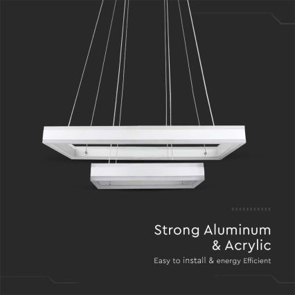 Suspension filaire à intensité variable LED/113W/230V 3000K blanc