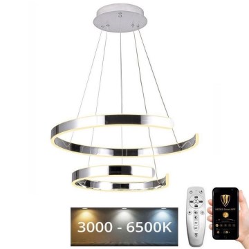 Suspension filaire à intensité variable LED/120W/230V 3000-6500K d. 60 cm + Télécommande