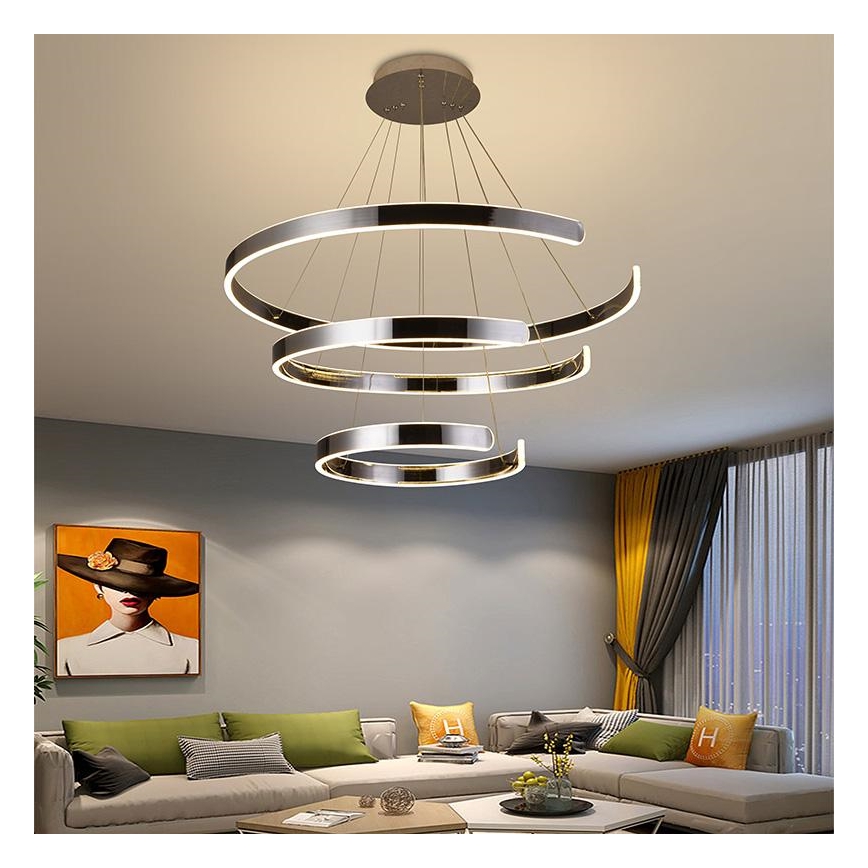 Suspension filaire à intensité variable LED/220W/230V 3000-6500K + télécommande