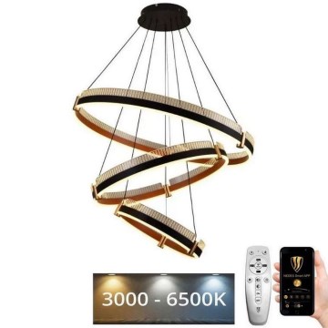 Suspension filaire à intensité variable LED/240W/230V 3000-6500K d. 80 cm + Télécommande