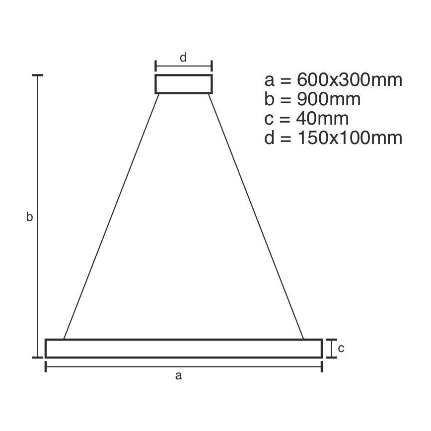 Suspension filaire à intensité variable LED/40W/230V 3000-6500K + télécommande