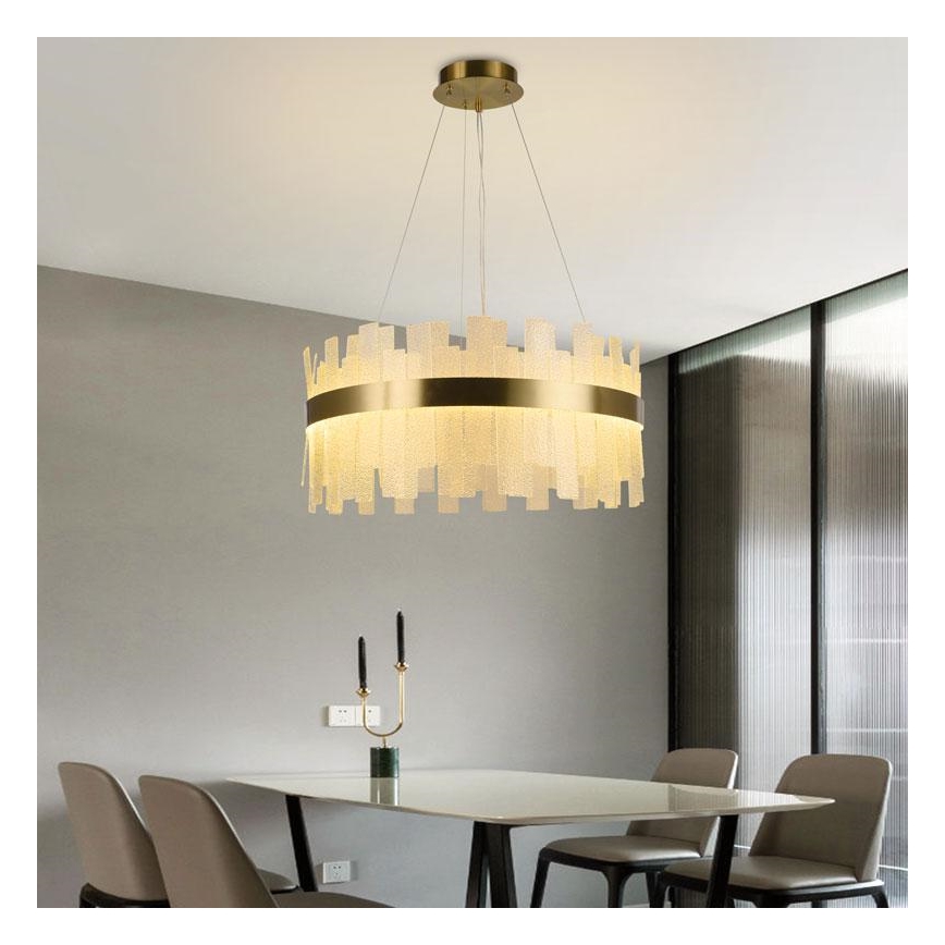 Suspension filaire en cristal à intensité variable LED/40W/230V 3000-6500K + télécommande