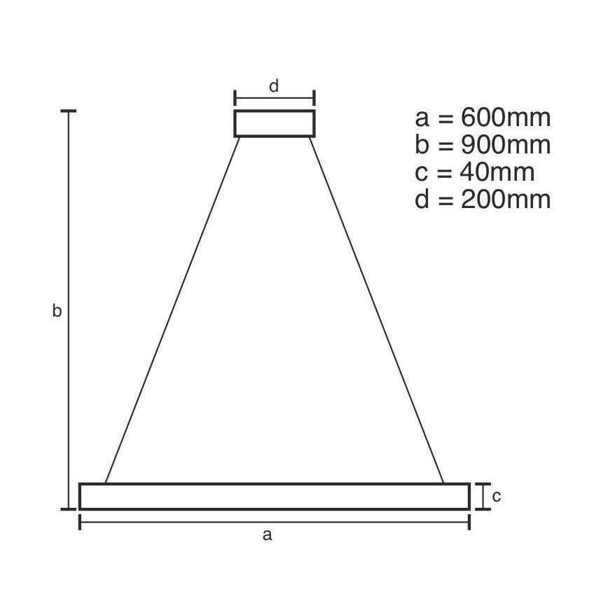 Suspension filaire à intensité variable LED/42W/230V 3000-6500K d. 60 cm + Télécommande