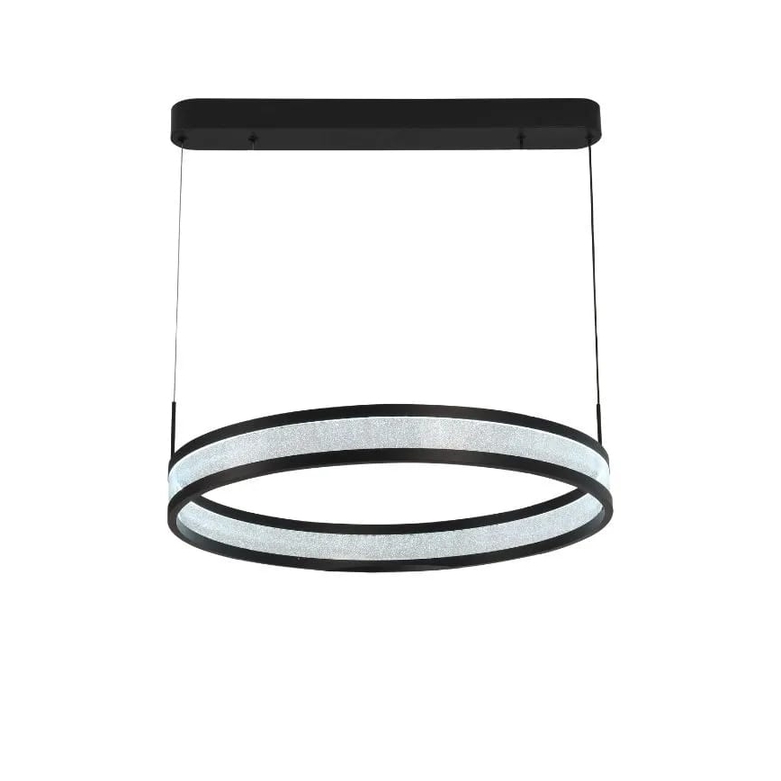 Suspension filaire à intensité variable LED/45W/230V 3000-6500K noir + télécommande