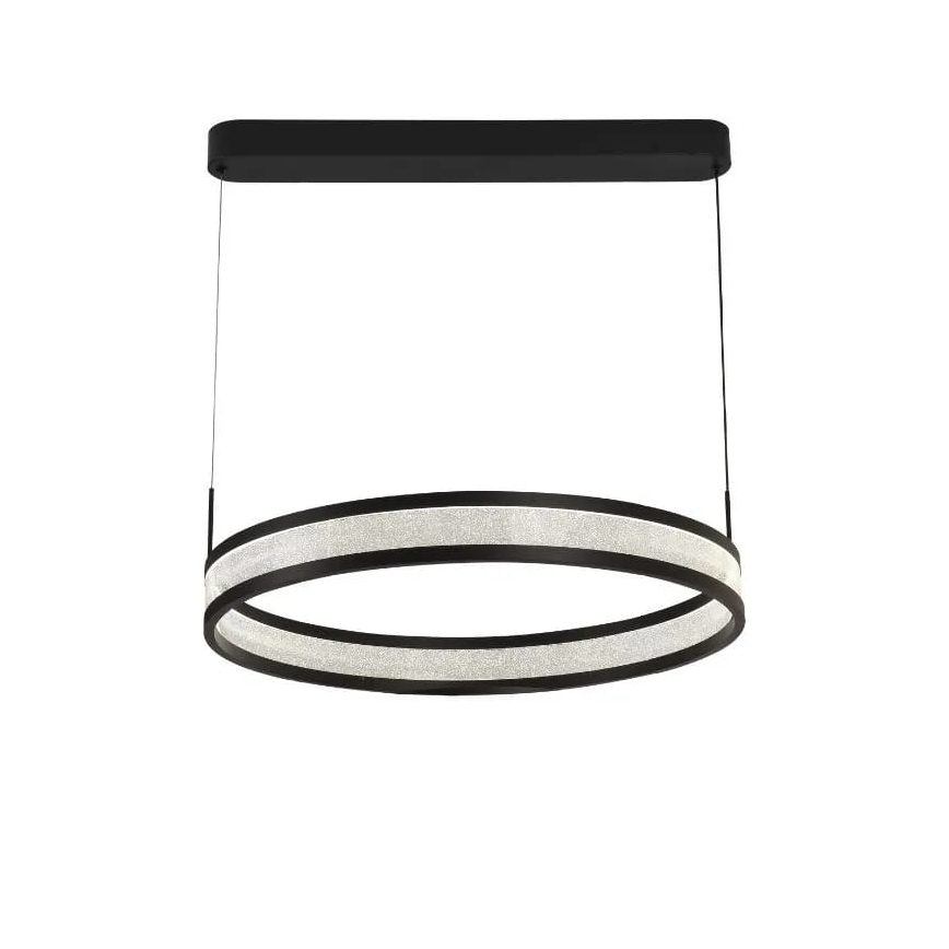 Suspension filaire à intensité variable LED/45W/230V 3000-6500K noir + télécommande