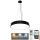 Suspension filaire à intensité variable LED/50W/230V 3000-6500K noir + Télécommande