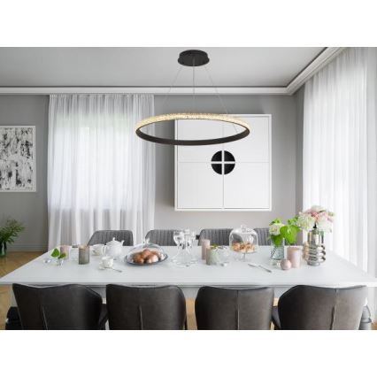 Suspension filaire à intensité variable LED/55W/230V 3000-6500K + Télécommande