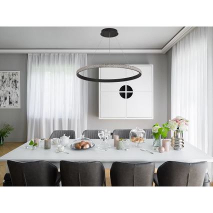 Suspension filaire à intensité variable LED/55W/230V 3000-6500K + Télécommande