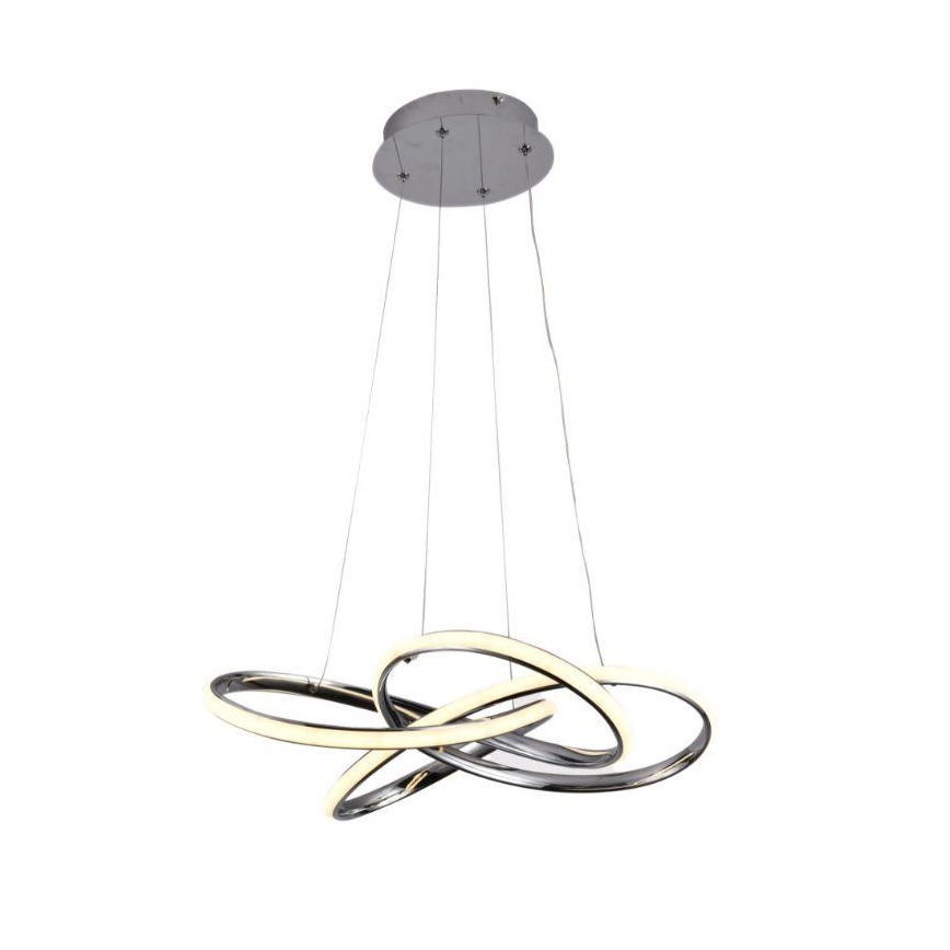 Suspension filaire à intensité variable LED/65W/230V 3000-6500K chrome + télécommande