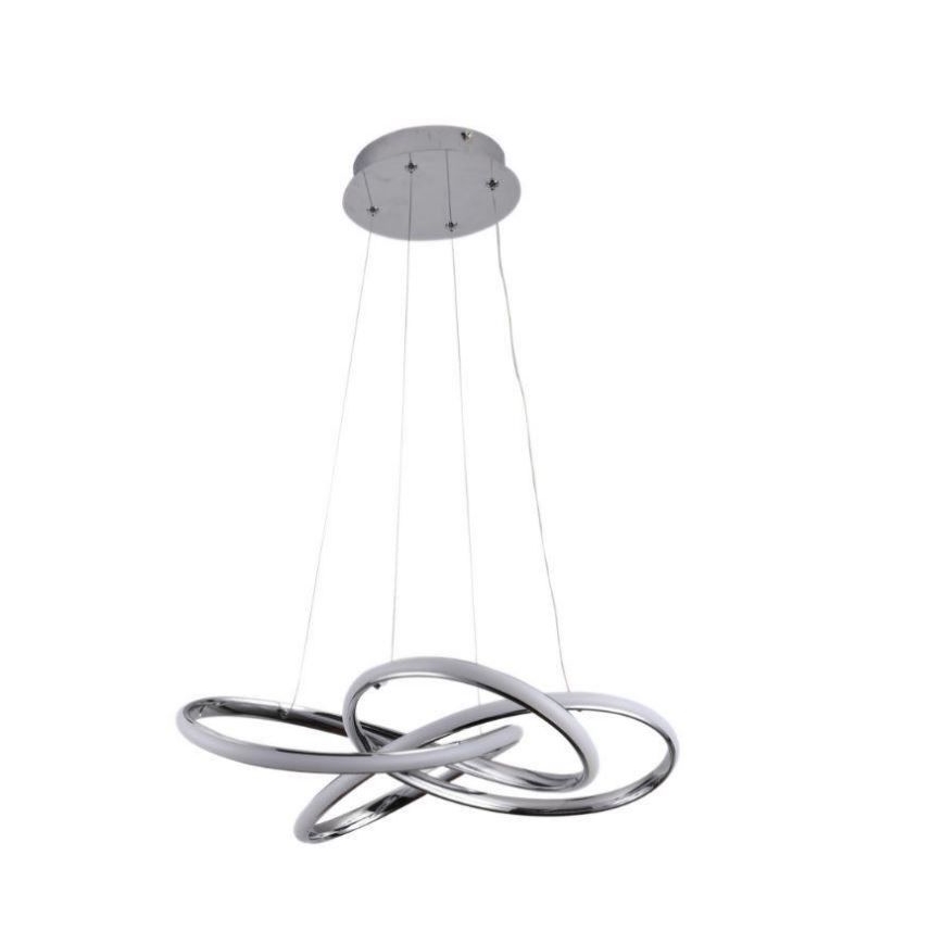 Suspension filaire à intensité variable LED/65W/230V 3000-6500K chrome + télécommande
