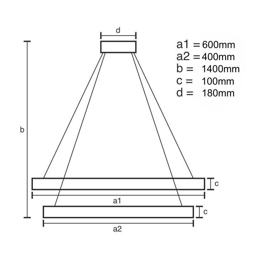 Suspension filaire en cristal à intensité variable LED/65W/230V 3000-6500K chrome brillant + télécommande