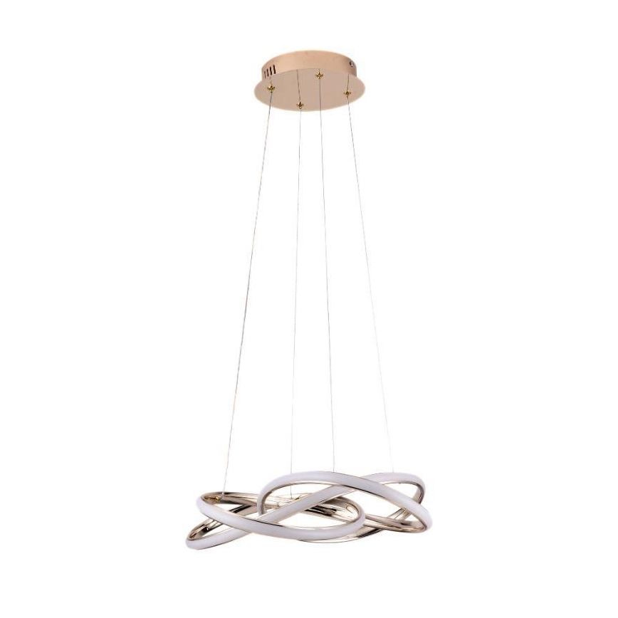 Suspension filaire à intensité variable LED/65W/230V 3000-6500K doré + télécommande