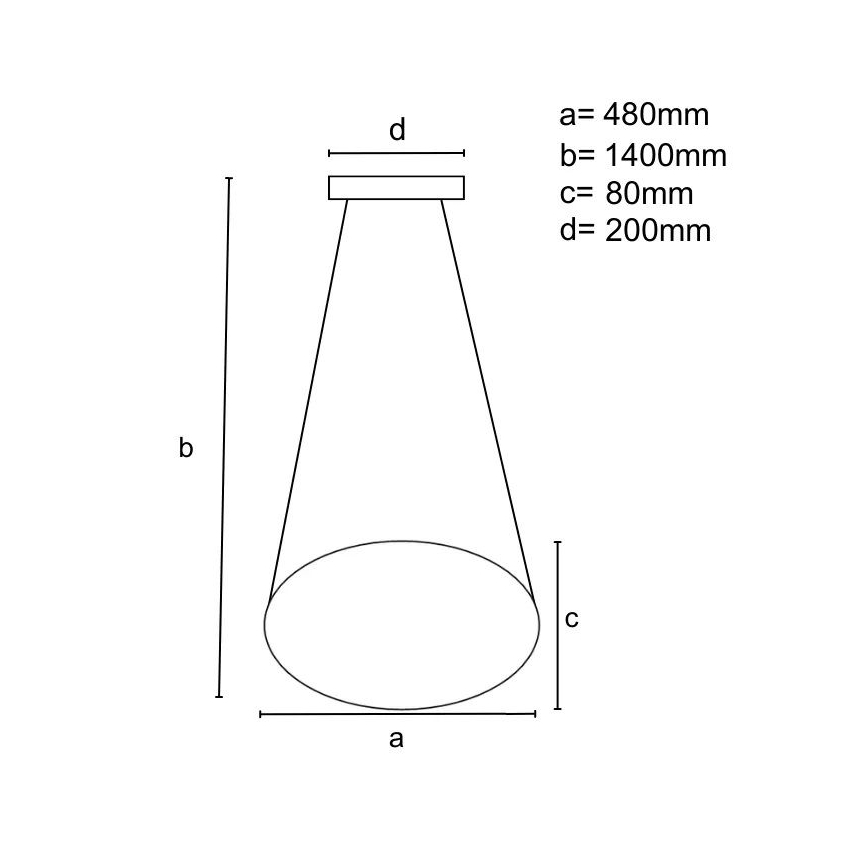 Suspension filaire à intensité variable LED/65W/230V 3000-6500K doré + télécommande