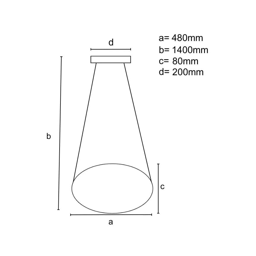 Suspension filaire à intensité variable LED/65W/230V 3000-6500K d. 48 cm gris + Télécommande