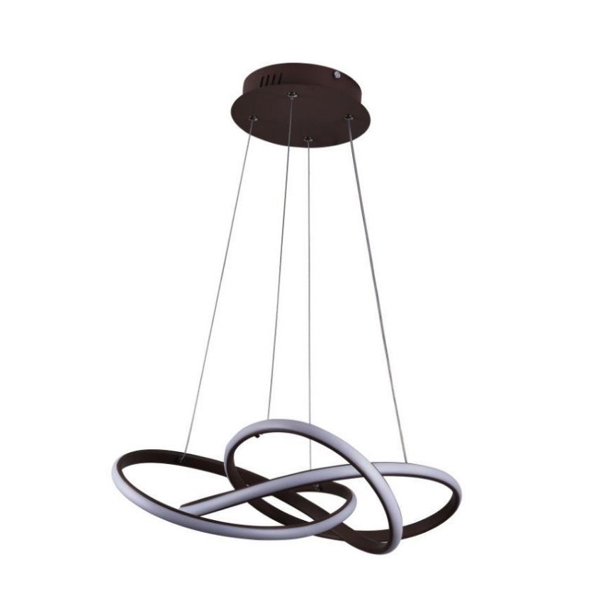 Suspension filaire à intensité variable LED/65W/230V 3000-6500K marron + télécommande