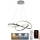 Suspension filaire à intensité variable LED/70W/230V 3000-6500K chrome brillant + télécommande