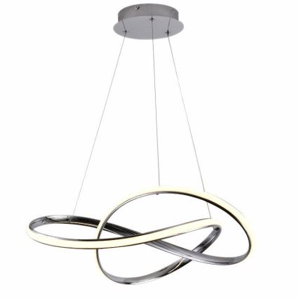 Suspension filaire à intensité variable LED/70W/230V 3000-6500K chrome brillant + télécommande