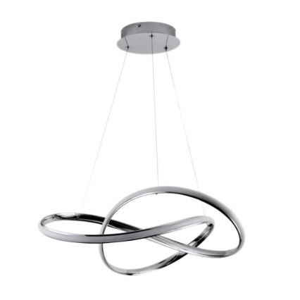 Suspension filaire à intensité variable LED/70W/230V 3000-6500K chrome brillant + télécommande