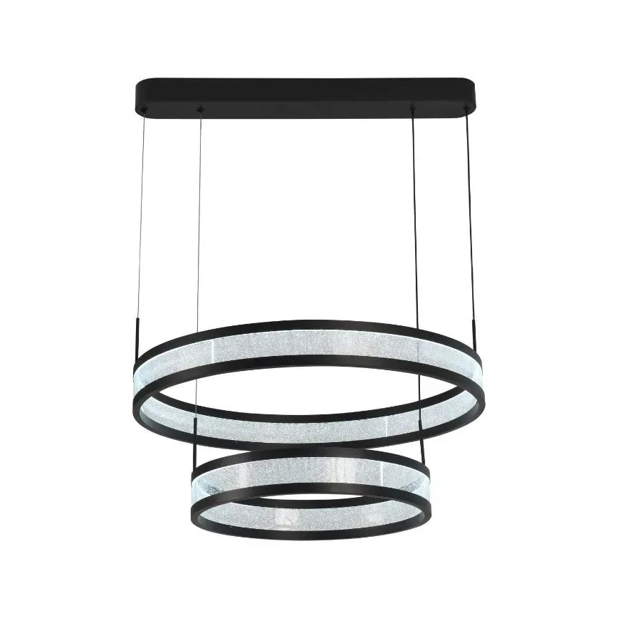 Suspension filaire à intensité variable LED/70W/230V 3000-6500K noir + télécommande