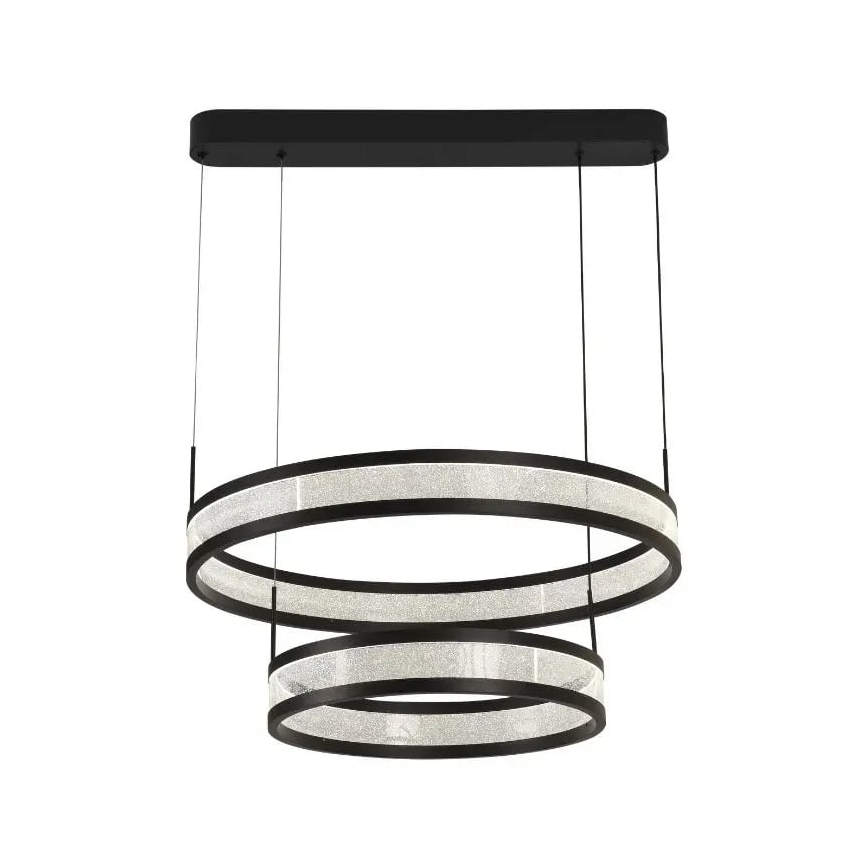 Suspension filaire à intensité variable LED/70W/230V 3000-6500K noir + télécommande