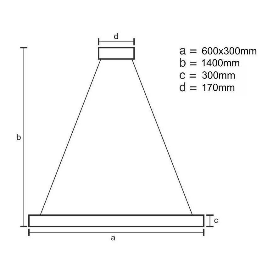 Suspension filaire en cristal à intensité variable LED/80W/230V 3000-6500K doré + télécommande