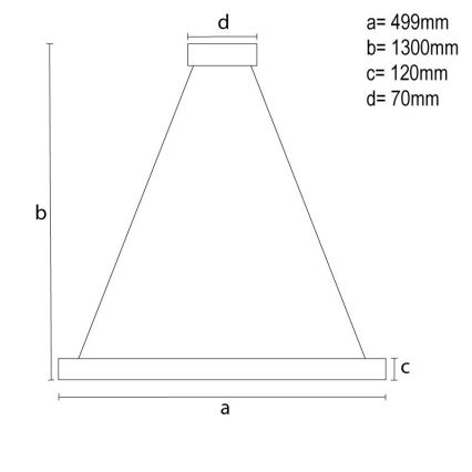 Suspension filaire en cristal à intensité variable LED/80W/230V 3000-6500K noir + télécommande