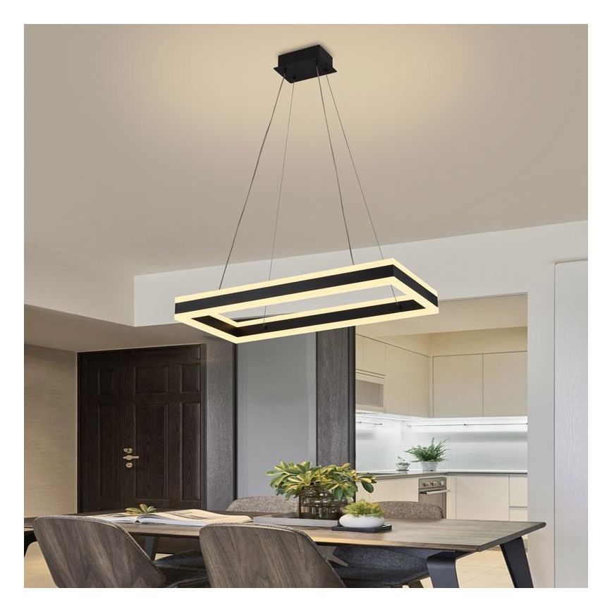 Suspension filaire à intensité variable LED/80W/230V 3000-6500K + télécommande