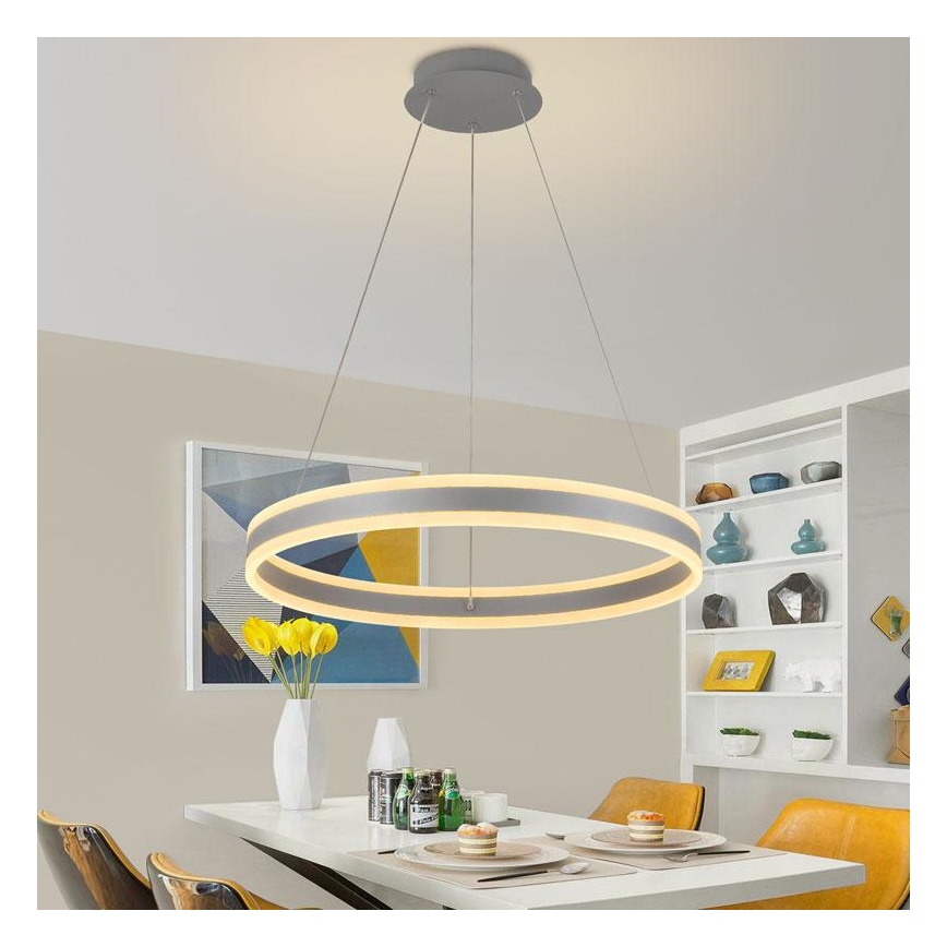 Suspension filaire à intensité variable LED/85W/230V 3000-6500K + télécommande