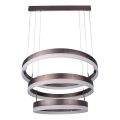 Suspension filaire à intensité variable LED/86W/230V 3000K marron