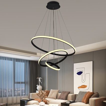 Suspension filaire à intensité variable LED/90W/230V 3000-6500K d. 60 cm + Télécommande