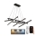 Suspension filaire à intensité variable LED/90W/230V 3000-6500K + télécommande