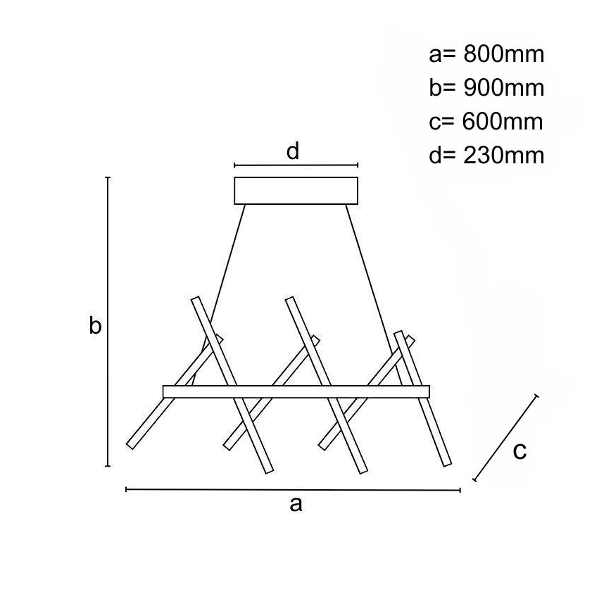 Suspension filaire à intensité variable LED/90W/230V 3000-6500K + télécommande