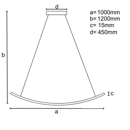 Suspension filaire à intensité variable LED LED/70W/230V 3000-6500K + télécommande