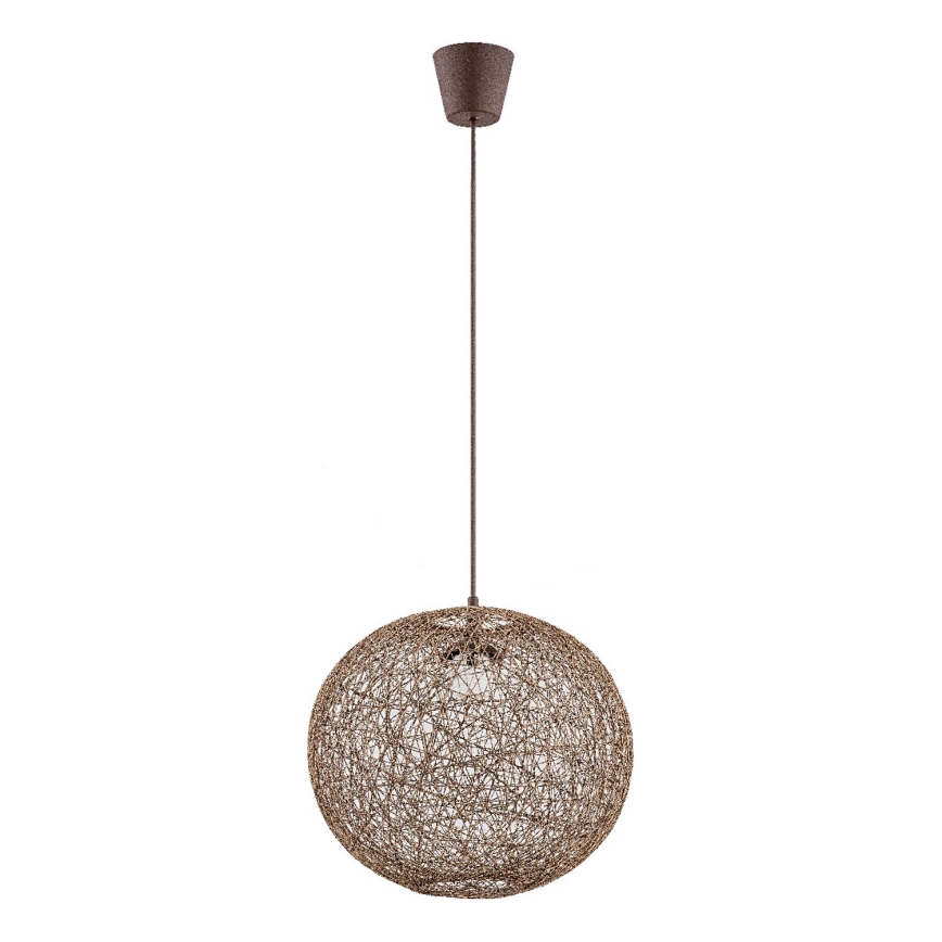 Suspension filaire ABAKA 1xE27/15W/230V marron