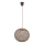 Suspension filaire ABAKA 1xE27/15W/230V marron