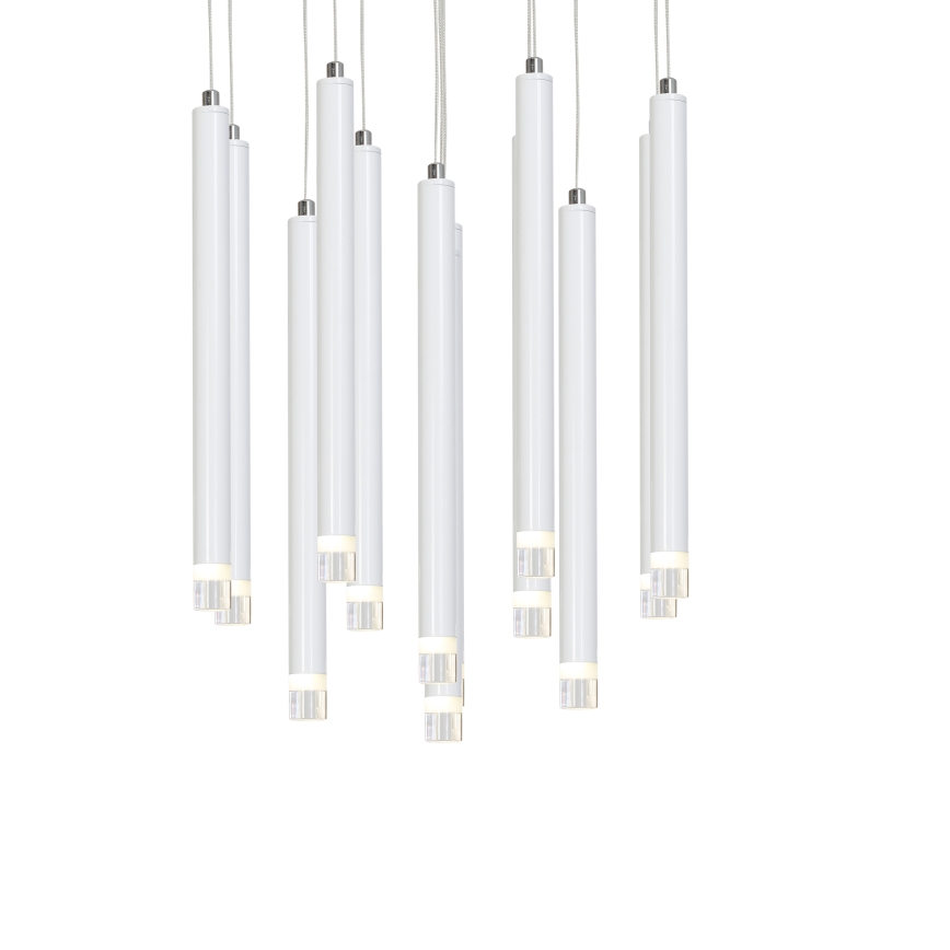 Suspension filaire ALBA 12xLED/1W/230V blanc