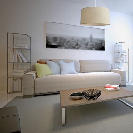 Suspension filaire ALBA 1xE27/15W/230V d. 40 cm beige