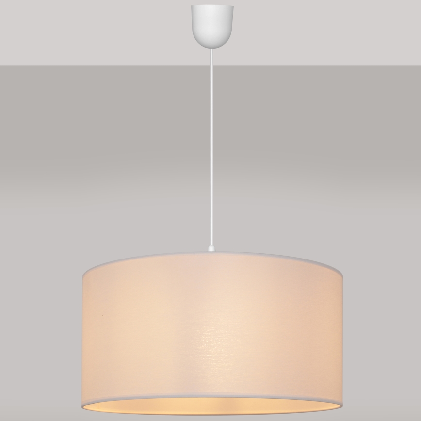 Suspension filaire ALBA 1xE27/15W/230V d. 40 cm blanche