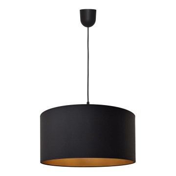 Suspension filaire ALBA 1xE27/15W/230V d. 40 cm noire/dorée