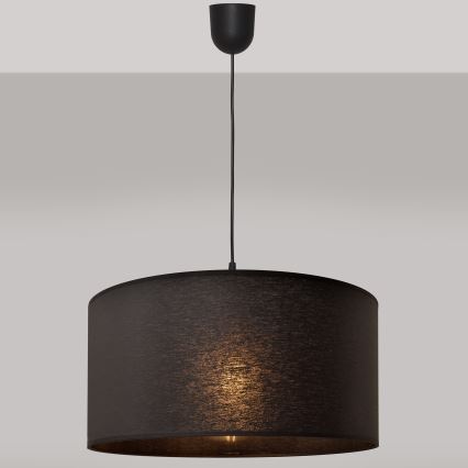 Suspension filaire ALBA 1xE27/15W/230V d. 40 cm noire