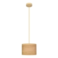 Suspension filaire ALBA 1xE27/15W/230V diam. 20 cm marron