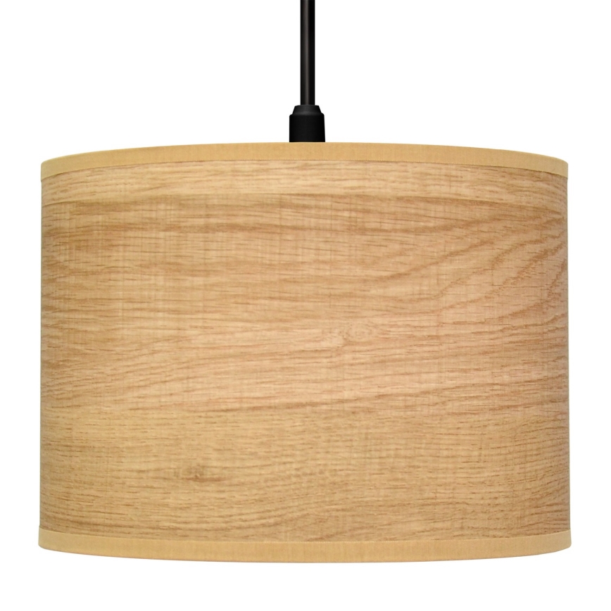 Suspension filaire ALBA 1xE27/15W/230V diam. 20 cm marron/noir