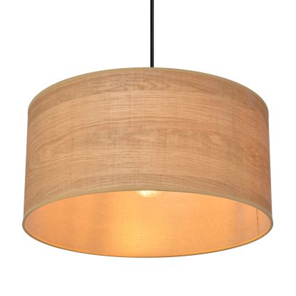 Suspension filaire ALBA 1xE27/15W/230V diam. 40 cm marron/noir