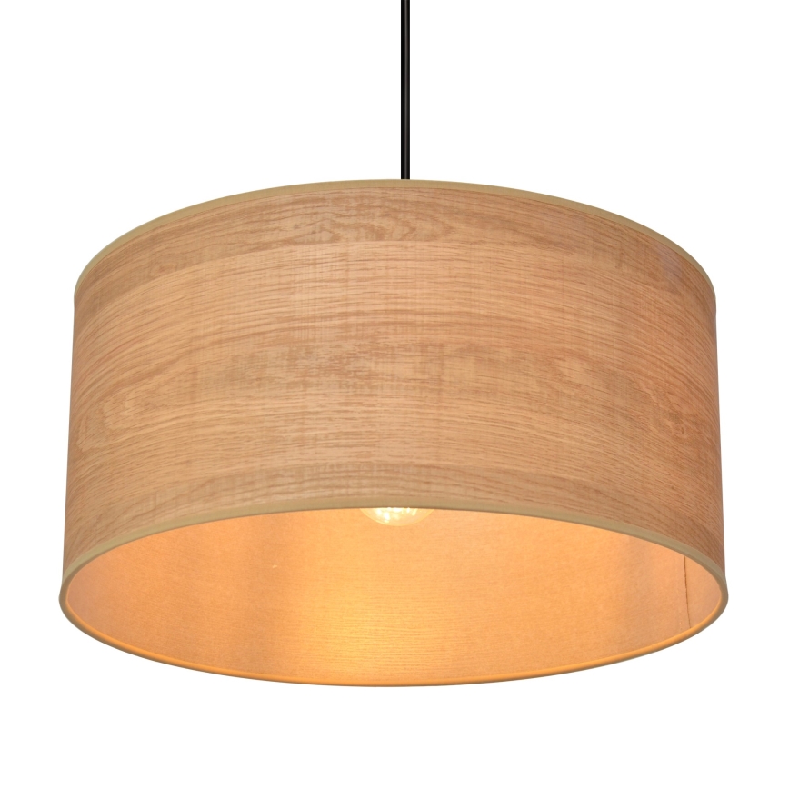 Suspension filaire ALBA 1xE27/15W/230V diam. 40 cm marron/noir