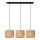 Suspension filaire ALBA 3xE27/15W/230V marron/noir